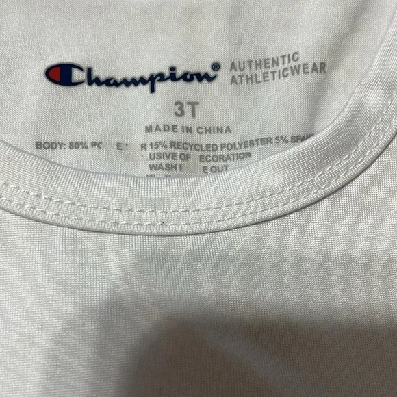 Champion Authentic Girls Athletic Shirt. Heart on front. - Picture 2 of 5